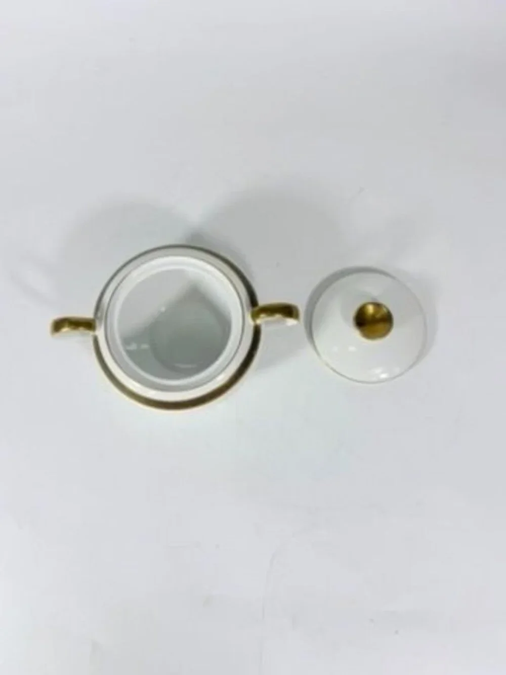 Cream and Sugar Bowl Set Key Largo by Meito Black Greek Key On Gold Band Royal M